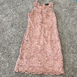 Rose Lace Mini Dress